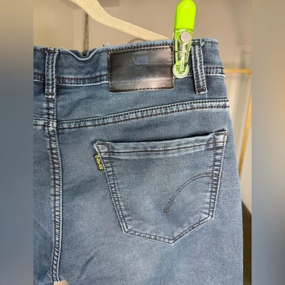G-STAR RAW Men’s Skinny Jeans Dark Blue w/ Pleated Moto Detail Size 36 Denim Y2K - Picture 6 of 15